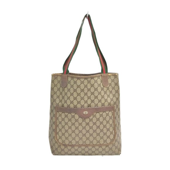 Gucci Handbags - 216159D Gucci Shoulder Bag Brown PVC